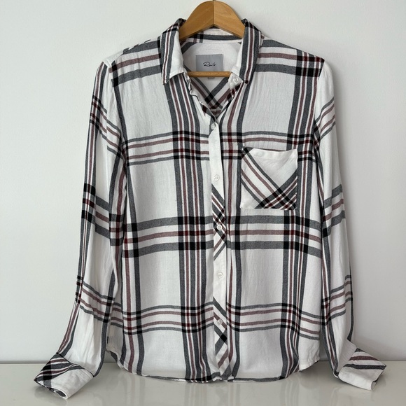 Rails Tops - Rails Maddox Plaid Flannel Button Up Shirt Women’s Size Small